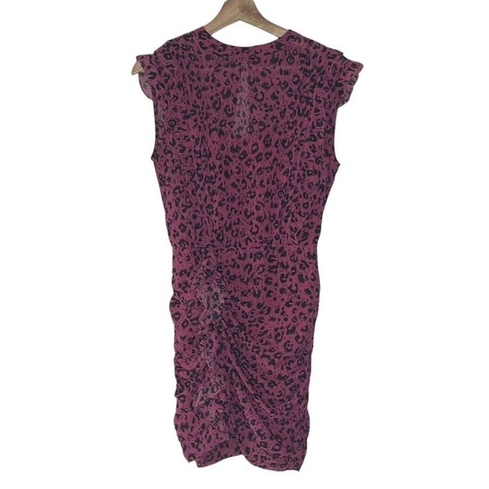 Allsaints Hali Roar Animal Print Mini Dress Size 4